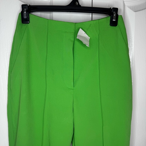 Topshop Green Pleated Women's Trousers - Picture 2 of 6